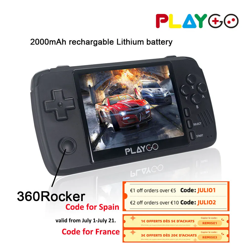 Обновленная эмуляторная консоль PLAYGO 3 5 дюймовый экран IPS портативный игровой