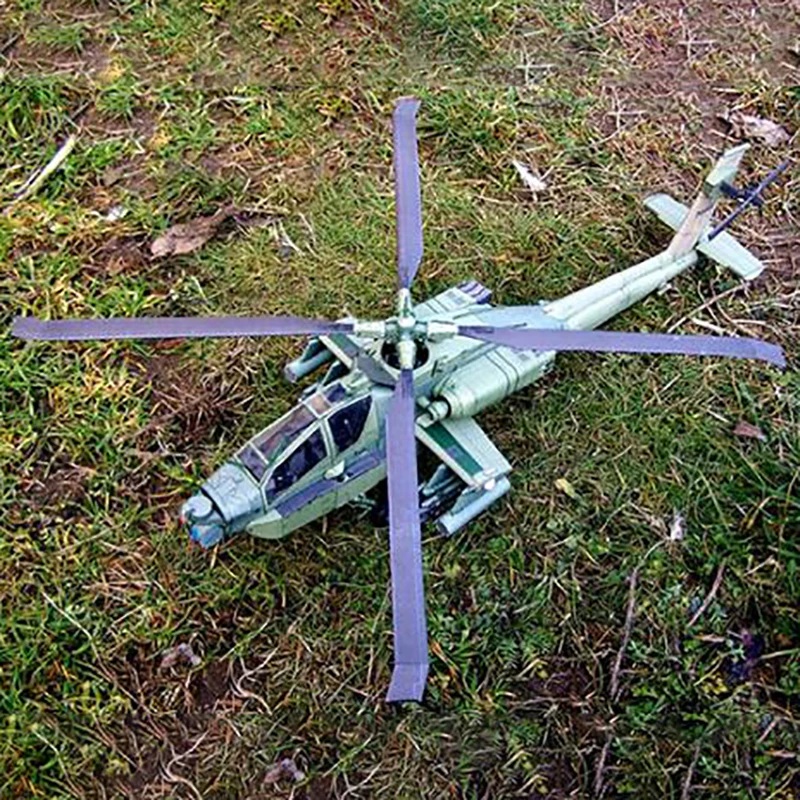 AH-64A Apache MYPANDA вертолет DIY 3D Бумага карты Модель игрушки 53 см |