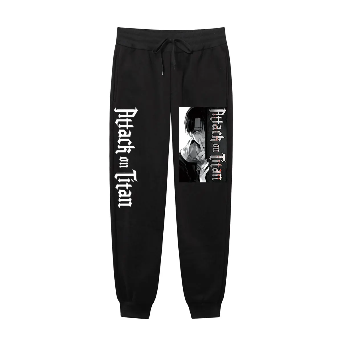 

2021 Quality Fleece Pants Japanese Anime Attack on Titan Printed Men Women Men Joggers Hip hop Streetwear Sweatpants Men
