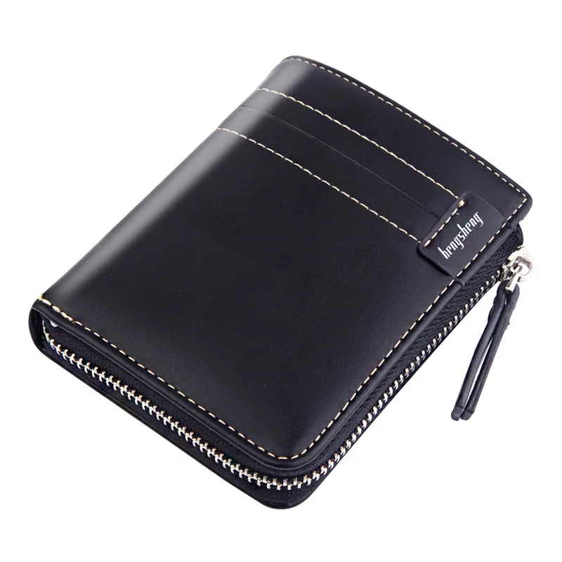 

Leather Men Wallets with Coin Pocket Vintage Male Purse Function Black Brown Men Wallet with Card Holders carteira feminina