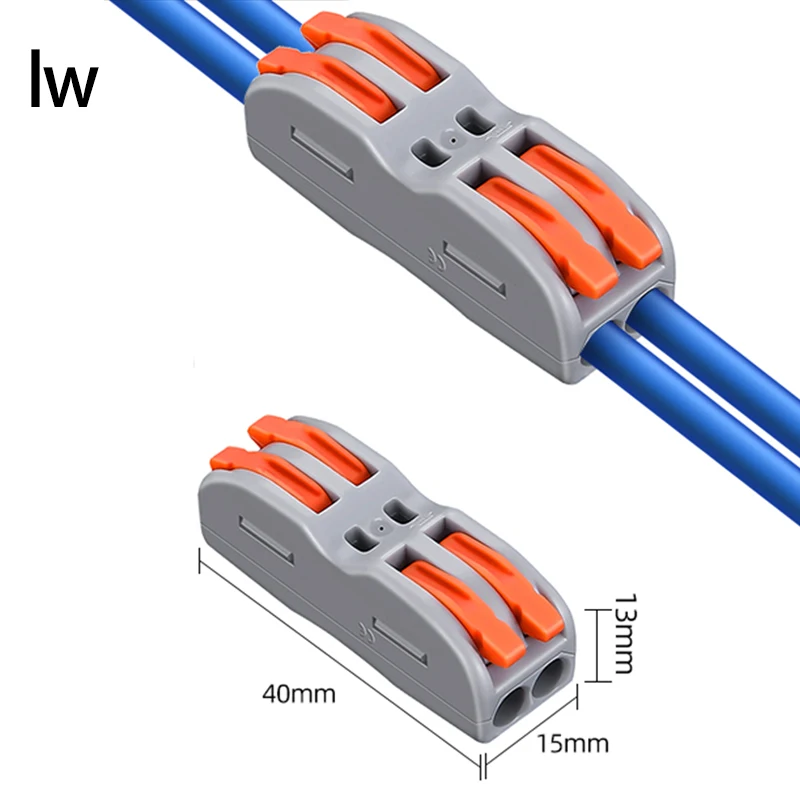 

Mini Fast Wire Cable Connectors Universal Compact Conductor Spring Splicing Wiring Connector Push-in Terminal Block 421 422 423