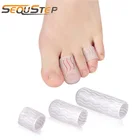Силиконовая гелевая трубка для пальцев ног с блестками, протектор для маленьких пальцев ног, облегчает боль в мозолях, корректор для пальцев ног, инструмент для ухода за ногами