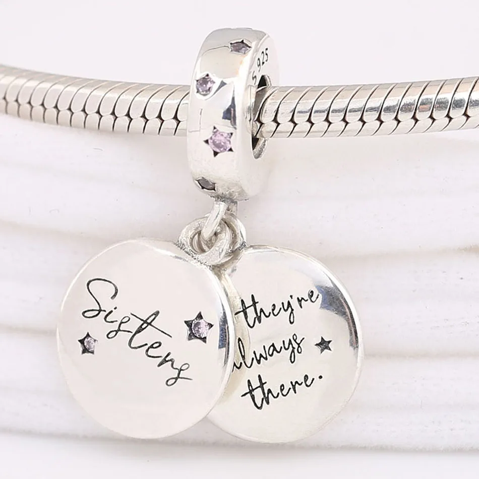 Подвеска Sister подходящий для женского браслета эмалированный браслет