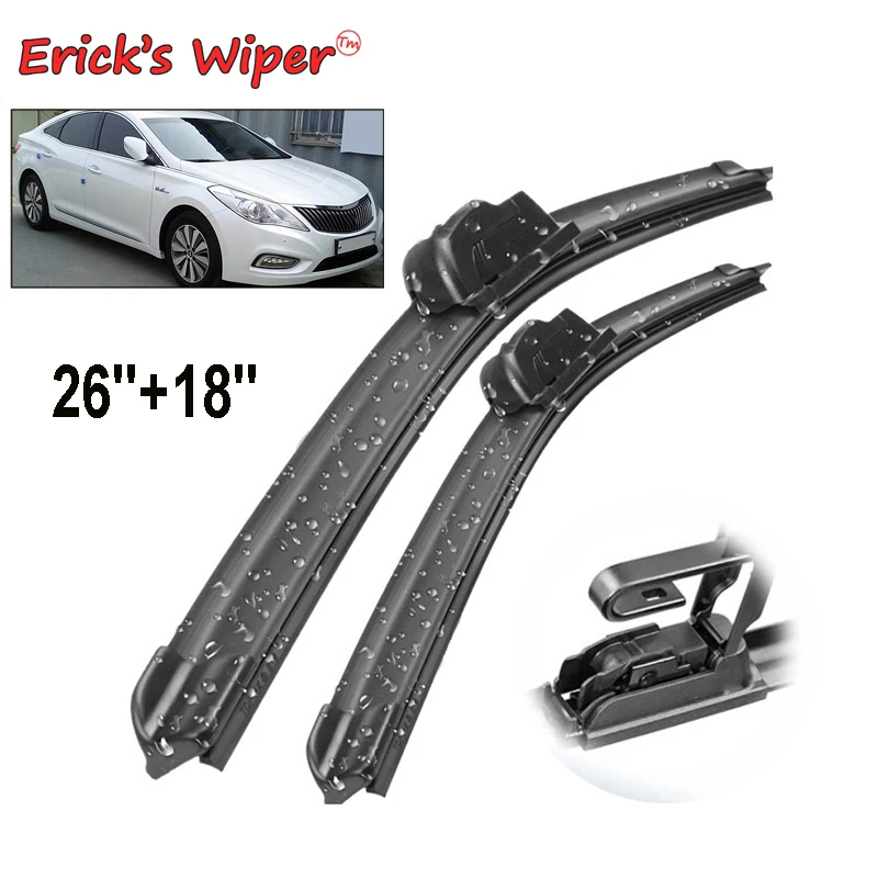 

Щетки стеклоочистителя Erick's LHD для Hyundai greatazera HG 2012 - 2016 2017, лобовое стекло, переднее стекло, 26 + 18 дюймов