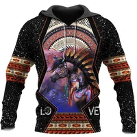 premium native culture horse 3d printed unisex sweatshirt zipper hoodies women for men pullover streetwear cosplay costumes 02