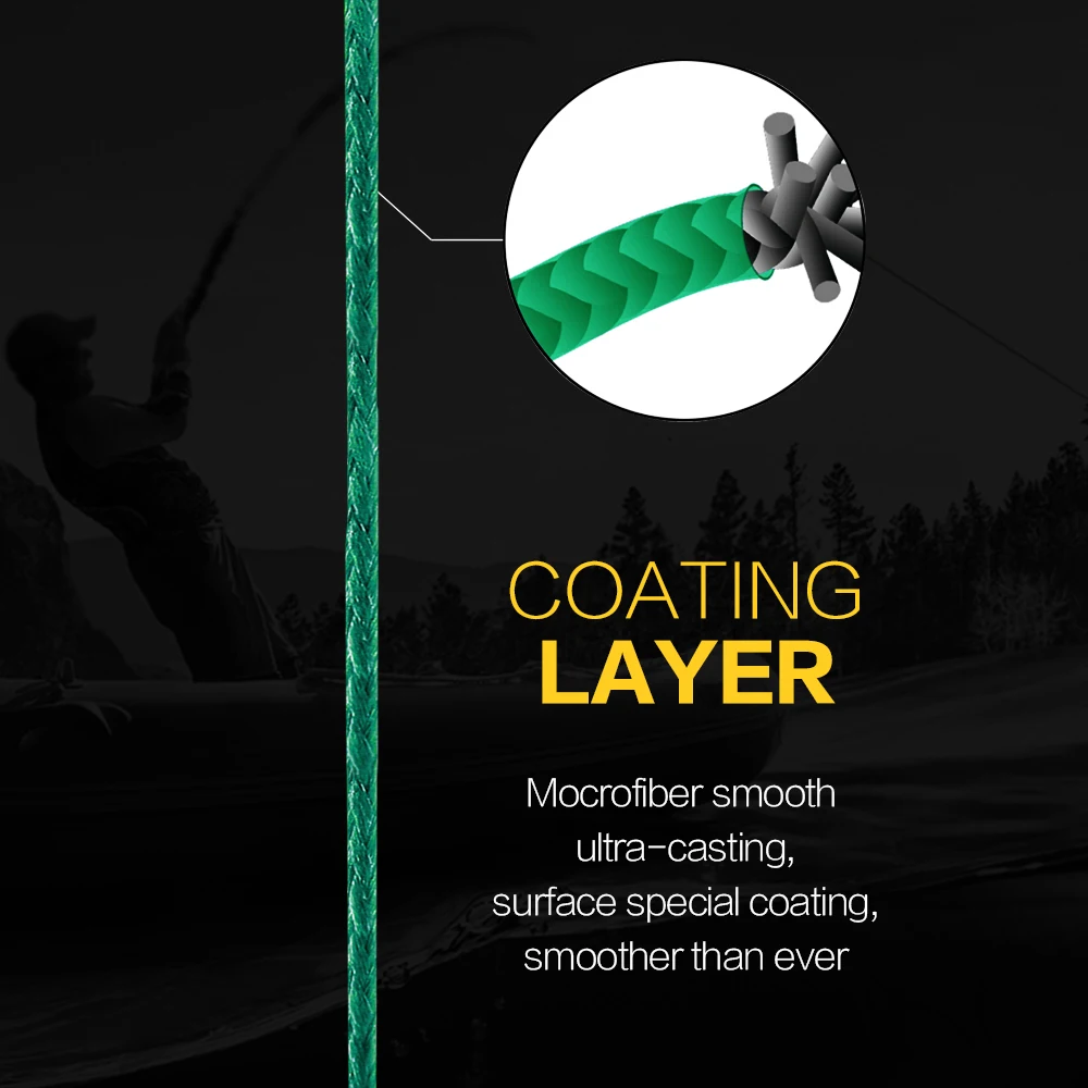 New Fly Fishing Line Pesca 8 Strand 4 PE Carp Braided Wire Peche Sea Spinning Multifilamento Cord 20~88LB 1000M 500M 300M | Спорт и