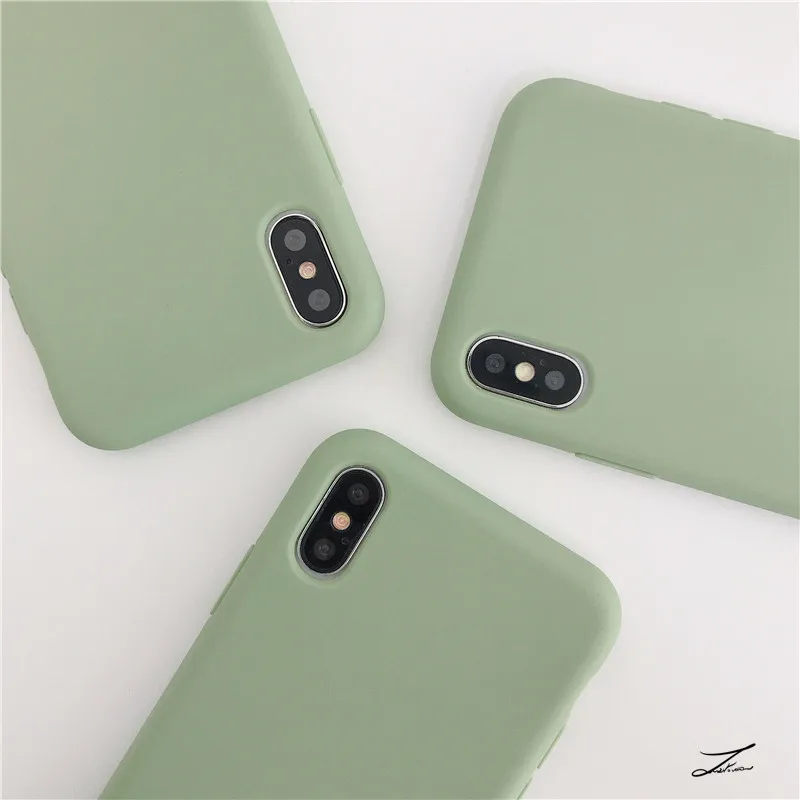 Матовый чехол зеленого маття для телефона Xiaomi Mi 8 9 se 9t 10 11 pro a1 a2 a3 mia1 mia2 mia3 lite note 3