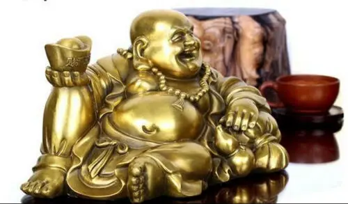 Изысканная латунная Тыква для богатства юаня Бао кошелек жаба счастливый смех