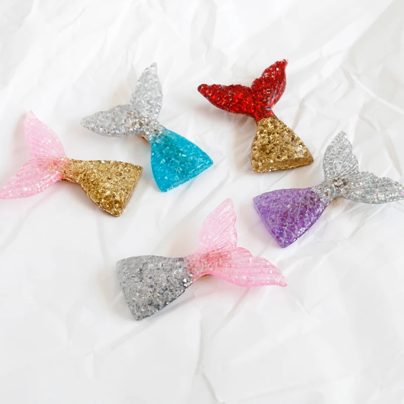 Заколки для волос хвост русалки M MISM блестящие заколки с животными девочек