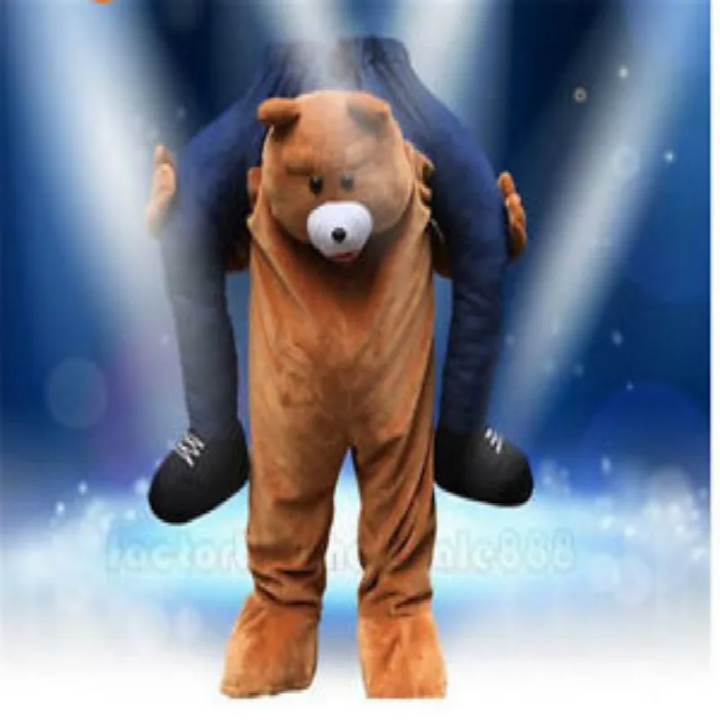 Костюм талисмана с изображением коричневого медведя вечерние костюмы для