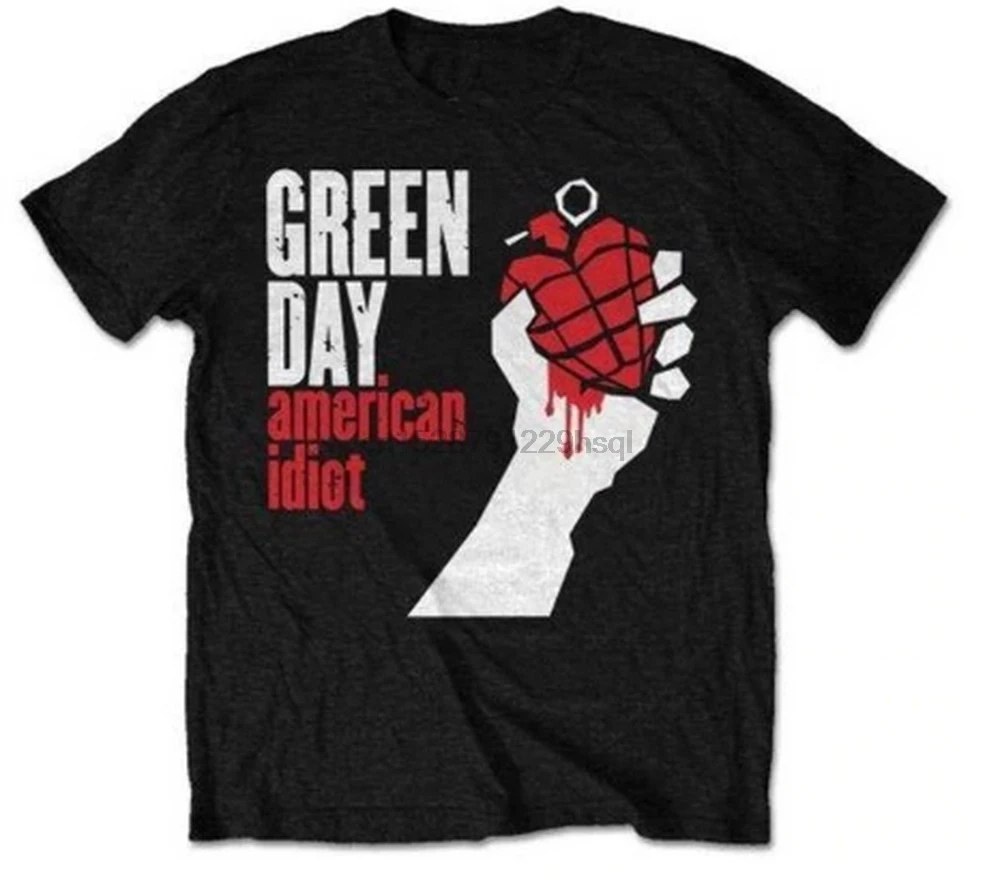 Green Day American Idiot Реплика Футболка Размеры s S 3Xl поп панк группа футболка более и
