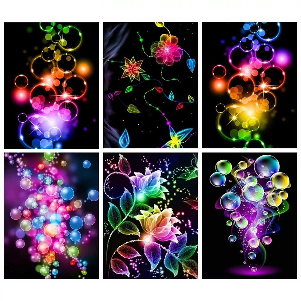 

Набор для алмазной живописи стразы, цветные картины с цветами, 5D Вышивка крестиком, настенное искусство