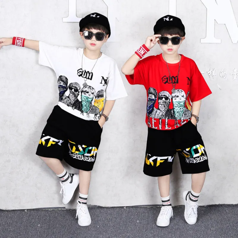 Футболка и шорты для мальчиков спортивный костюм детей 5 6 7 9 11 13 15 лет 2020 | Мать