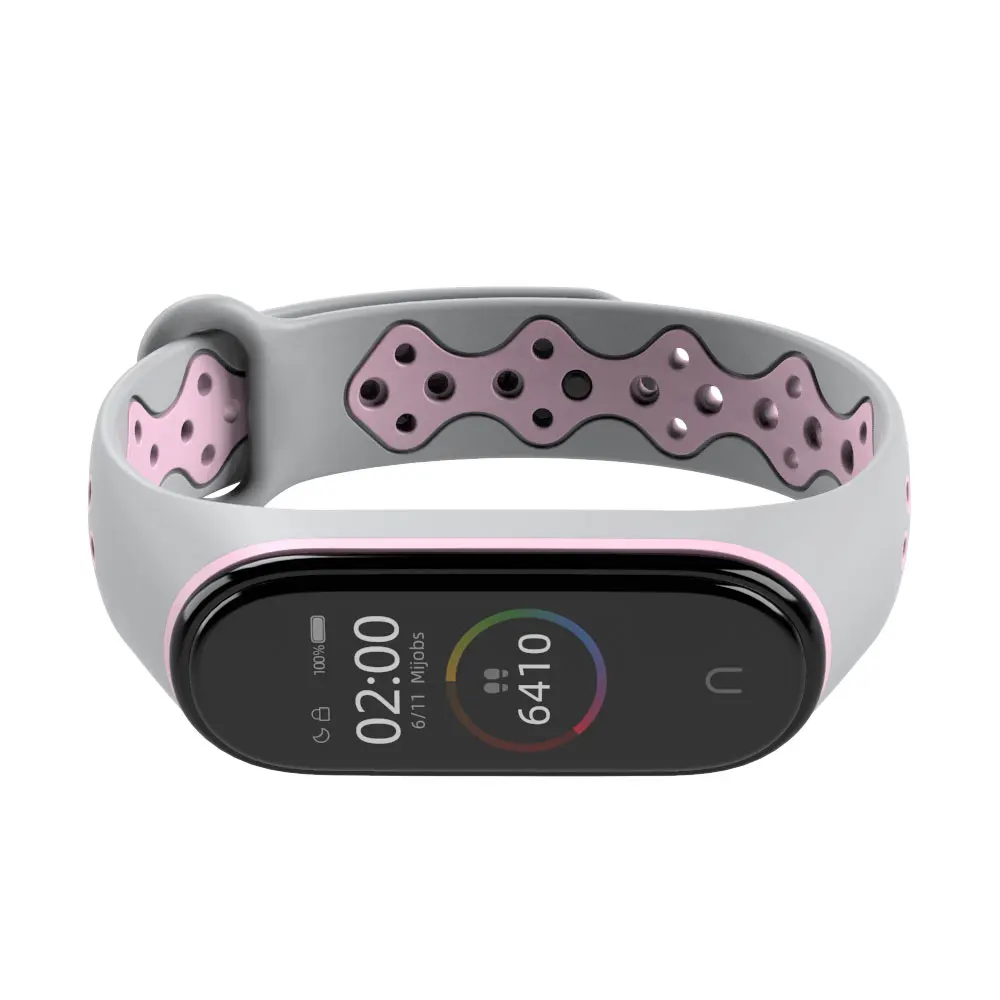 Mi Band 4 ремешок для Xiaomi спортивный браслет 3 браслеты силиконовые дышащие