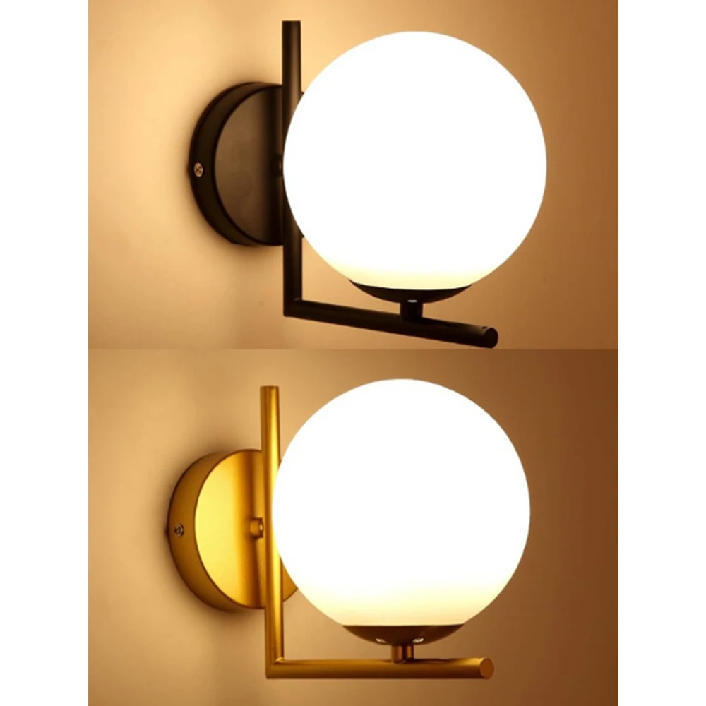 Стеклянный настенный шар стеклянный абажур светильник подвеска Сфера Настенный декор лампа|Комнатные