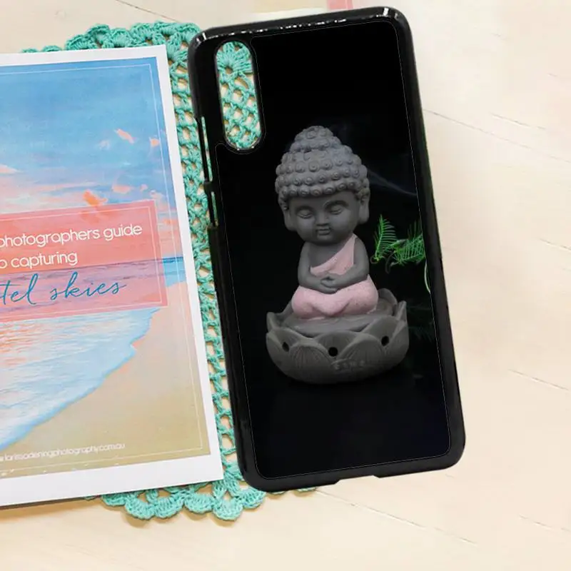 

Be Happy Little Buddha funny pattern high quality luxury Phone Case PC for iPhone 11 12 pro XS MAX 8 7 6 6S Plus X 5S SE 2020 XR