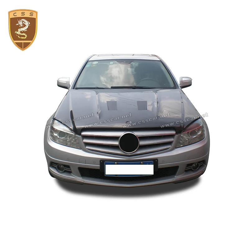 Полностью углеродное волокно капот крышка двигателя капот для C класса W204 Авто Модификация аксессуары обвес автомобиля Стайлинг