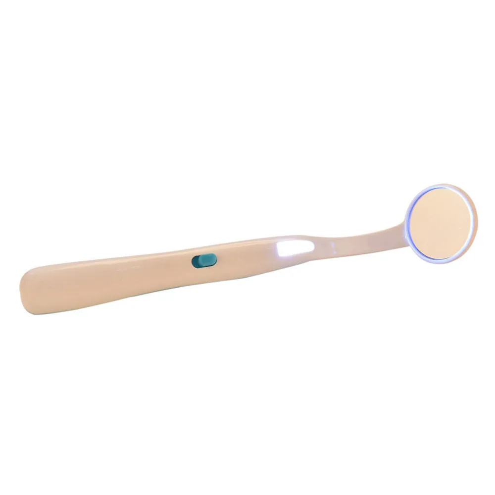 

Handle Dental Mirror Inspect Instrument Auto Dentist Oral Super Bright LED Anti-fog Mouth Mirror Illuminated Tooth Care