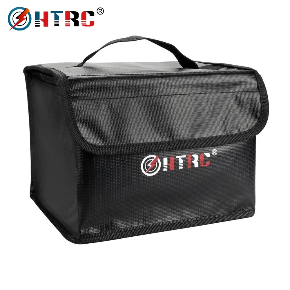 HTRC Lipo безопасная защита от аккумулятора защита от зарядки Взрывозащищенная сумка-мешок защита огнестойкая Lipo батарея сумка - Цвет: Черный