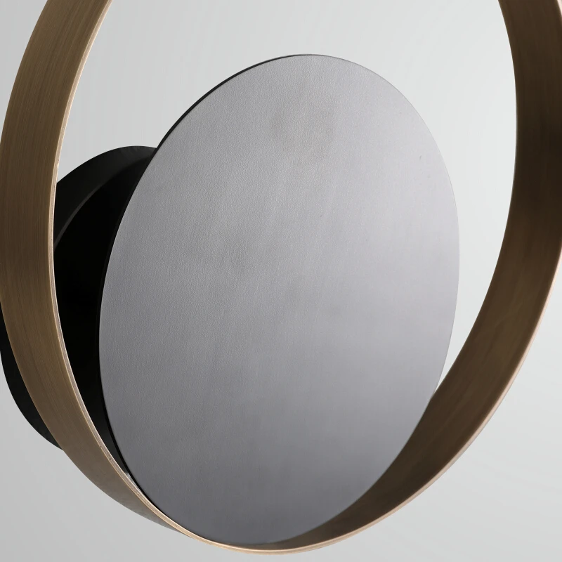 Современный винтажный черный настенный светильник s Led необычный чердак круглый