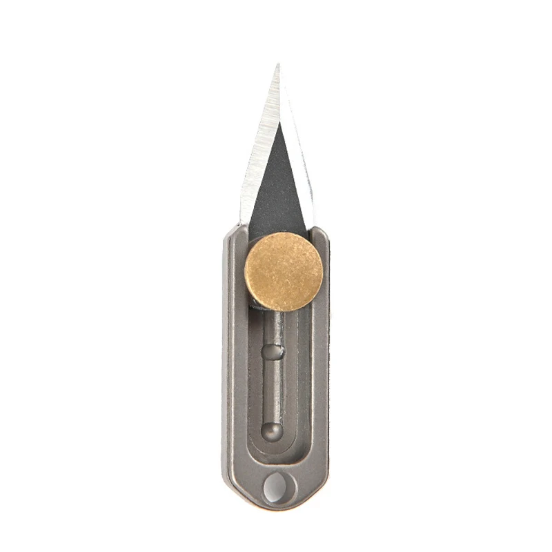 

Outdoor Pure Titanium Key Knife Mini Pocket Knife Unpack The Courier EDC Multi-tool Sharp