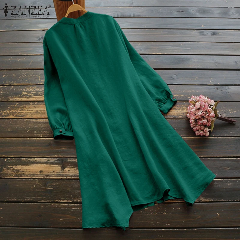 Платье женское льняное с принтом плиссированное платье рубашка до колен в стиле