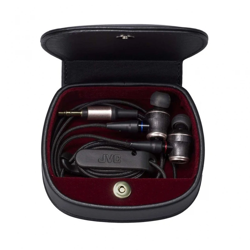 Наушники JVC HA-FW02-F проводные внутриканальные серия WOOD цвет черный | Электроника