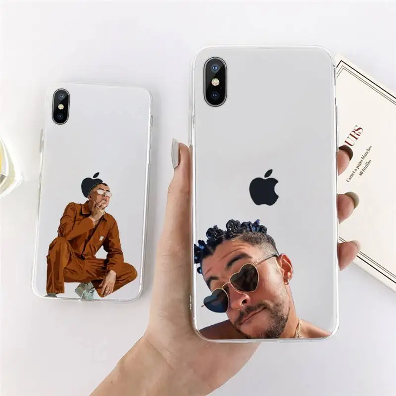 

Yo Perreo Sola Bad Bunny Maluma Phone Case Transparent for iPhone 11 12 mini pro XS MAX 7 8 6 6S Plus X 5S SE 2020 XR