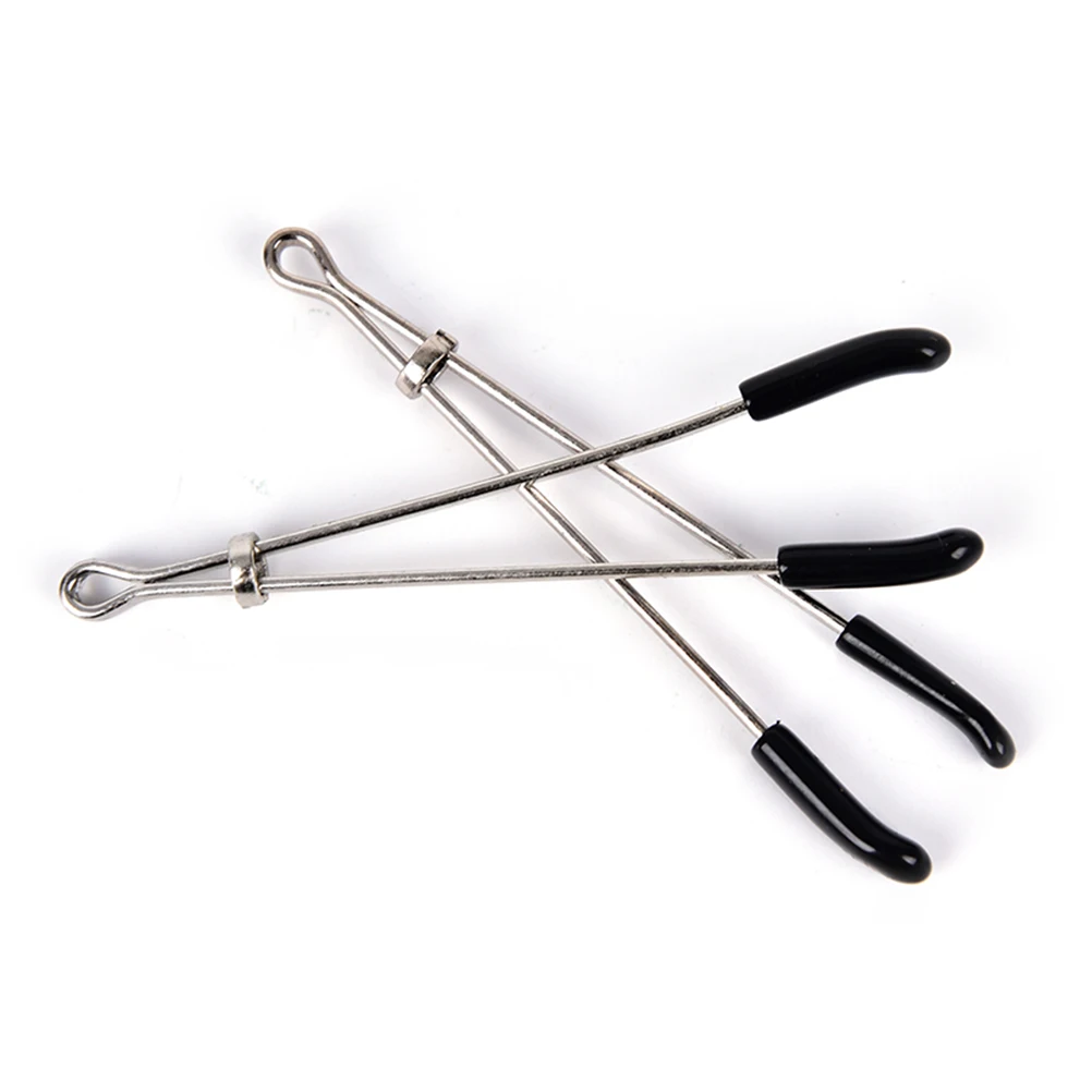 2PCS Female Sex Toy Erotic Steel Labia Labium Clamps Brease Nipple Clitoris Ear Clips Adult Game | Интимные товары