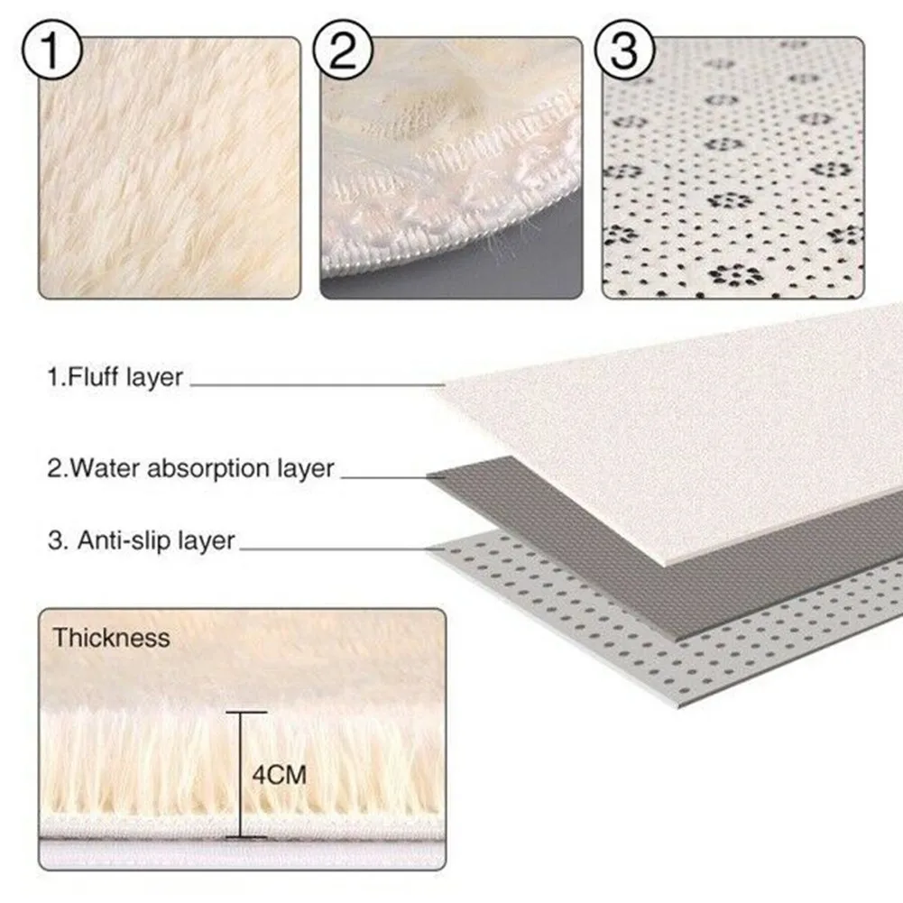 1 шт. 60*110 см однотонные плюшевые мягкие ковры скандинавский Пушистый Ковер