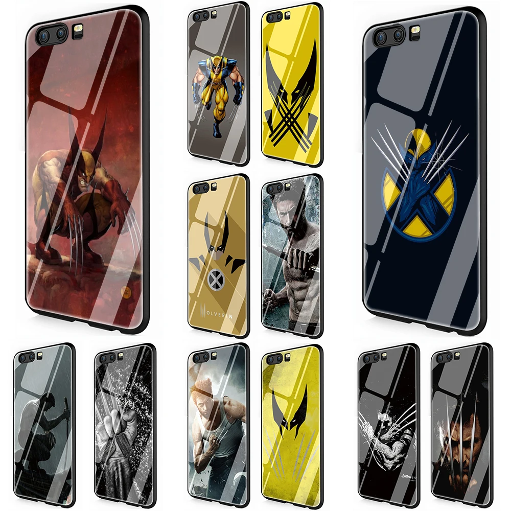 Чехол для телефона из закаленного стекла Marvel Hero Росомаха Huawei P10 P20 P30 Y6 Y9 Honor 8X 7A pro 9