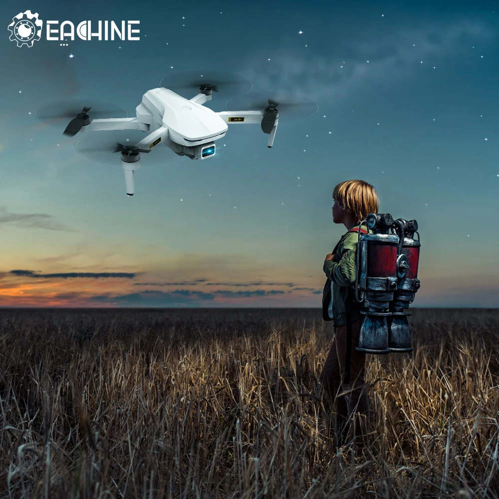 Eachine EX5 30 минут время полета Мини FPV 200M/1000M Дрон 4K GPS 5G WIFI с бесщеточным Мотором