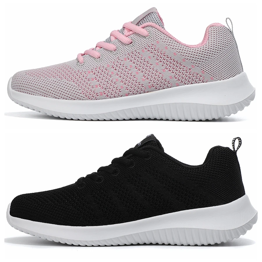 

Women Casual Shoes Fashion Breathable Walking Mesh Flat Shoes Woman White Sneakers Women 2020 Tenis Feminino Gym Shoes Sport
