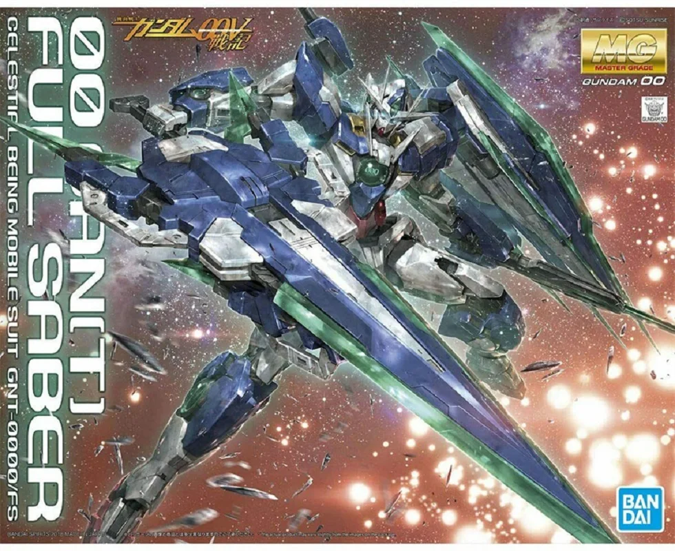 [В наличии] Bandai Gundam MG 00 Qan[T] полный набор модели Saber GNT-0000 1/100 экшн-фигурка | Игрушки и