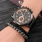 2021 модные мужские часы, черный Индивидуальный кварцевый Циферблат, часы, мужской браслет на запястье, лучший подарок, набор с коробкой, подарок для мужа, папы