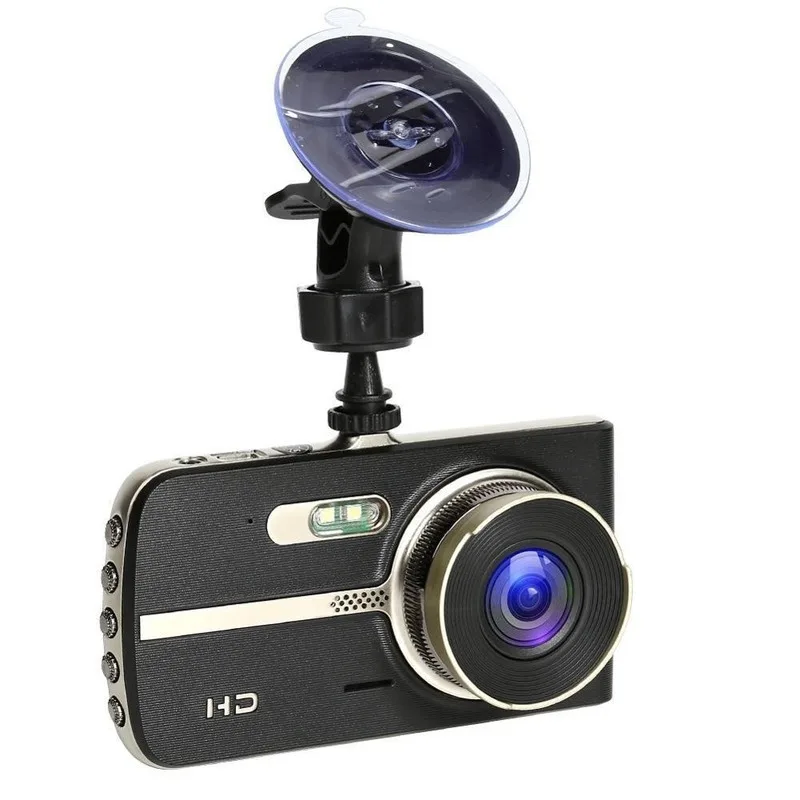 hidden metal 4 inch screen car camera driving recorder hd 1080p night vision front and rear dual lens all day monitoring free global shipping