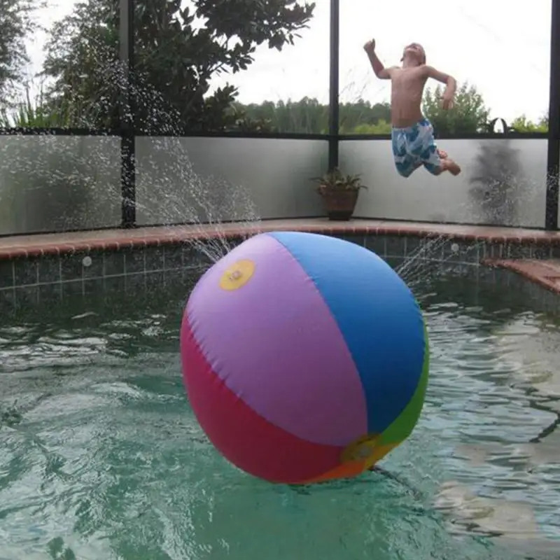 

PVC Inflatable Water Spray Ball Children's Summer Outdoor Swimming Beach Pool Play Children Toy Ball Lawn Beach Outdoor Water