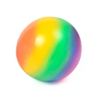 Красочные радужные шарики для снятия стресса мягкая пена TPR сжимаемые мягкие шарики для снятия стресса P31B