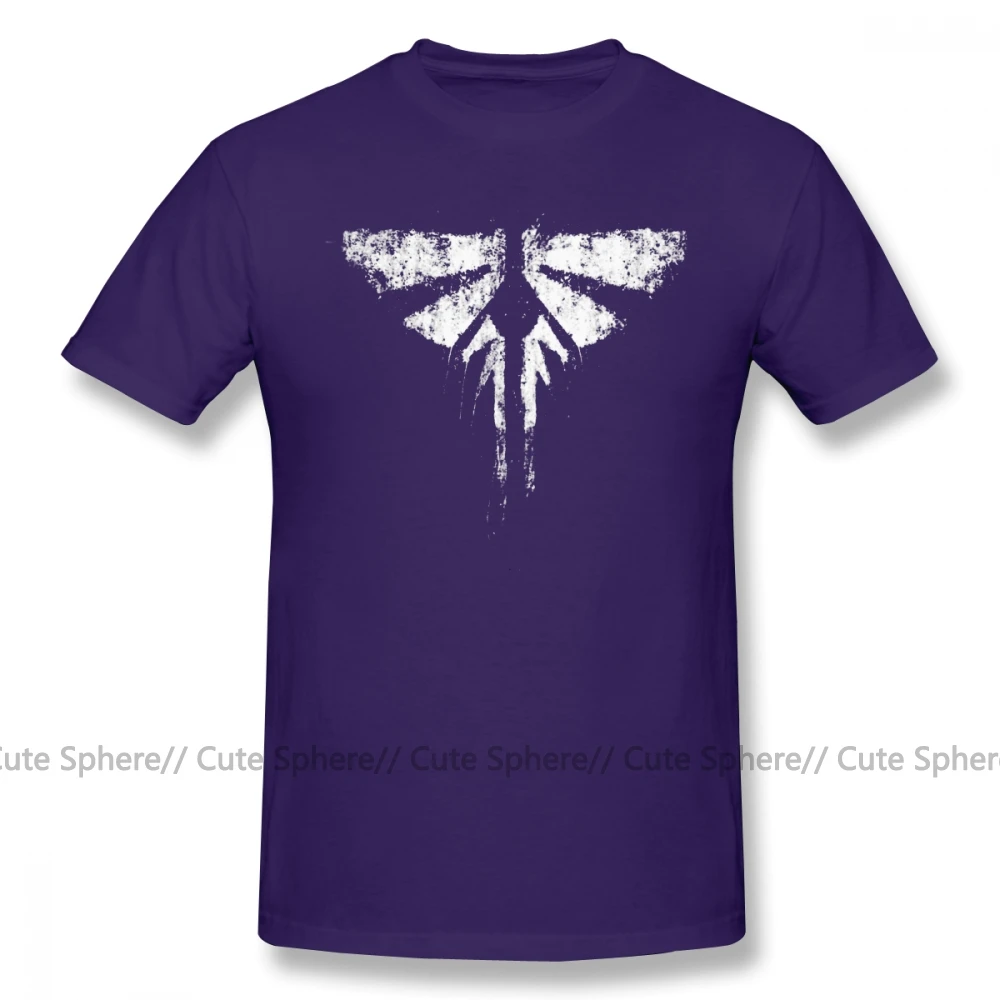 Последний из нас Футболка Keep Calm and остаться одни из нас футболки Fireflies 4xl хлопковая Футболка графический модная футболка с короткими рукавами смешные футболки - Цвет: Purple