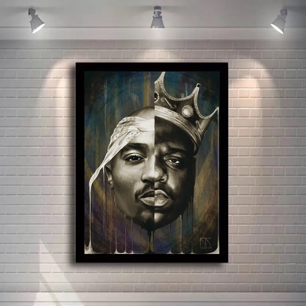 Современная Настенная Картина на холсте 2Pac портрет больших картин и Тупак