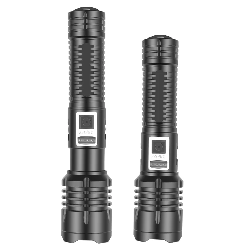 Мощная светодиодная вспышка XHP100 фонарь с Usb-зарядкой и встроенным аккумулятором