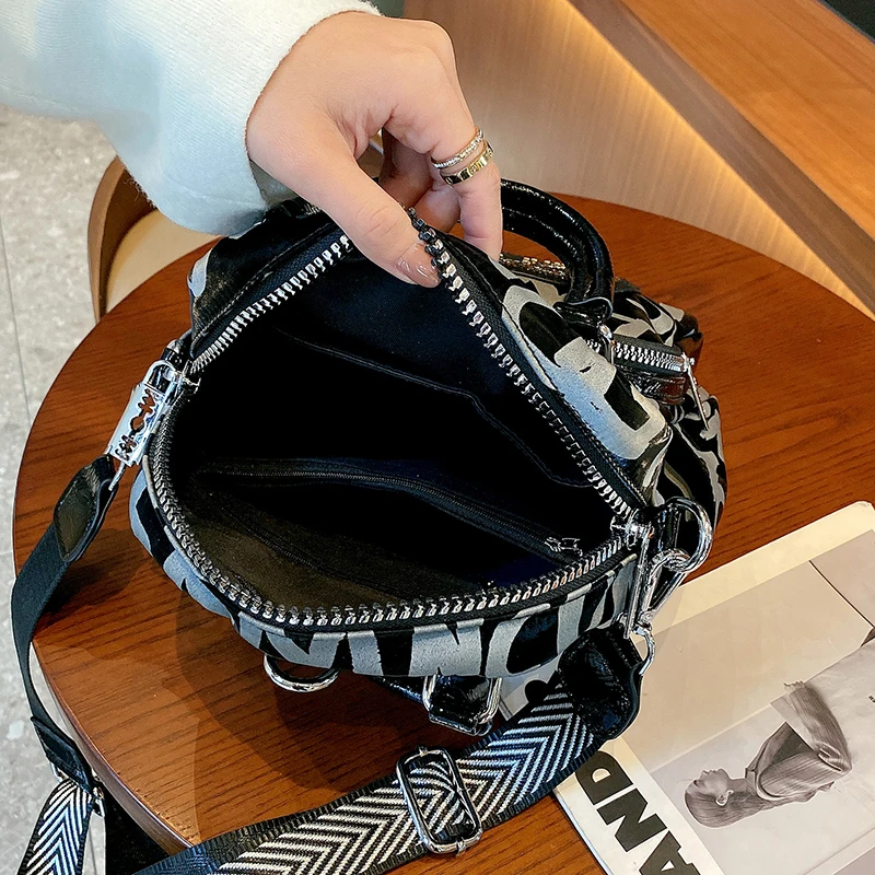 

Rhinestone Animal Prints Women's Branded Bags Duel-use Designer Purses and Handbags Crossbody Over Shoulder Bolso