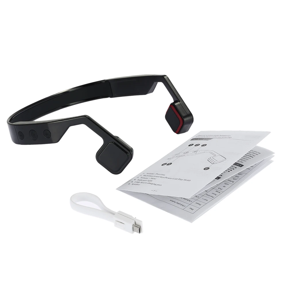 Гарнитура костной проводимости беспроводные наушники Bluetooth 4 0 водонепроницаемые