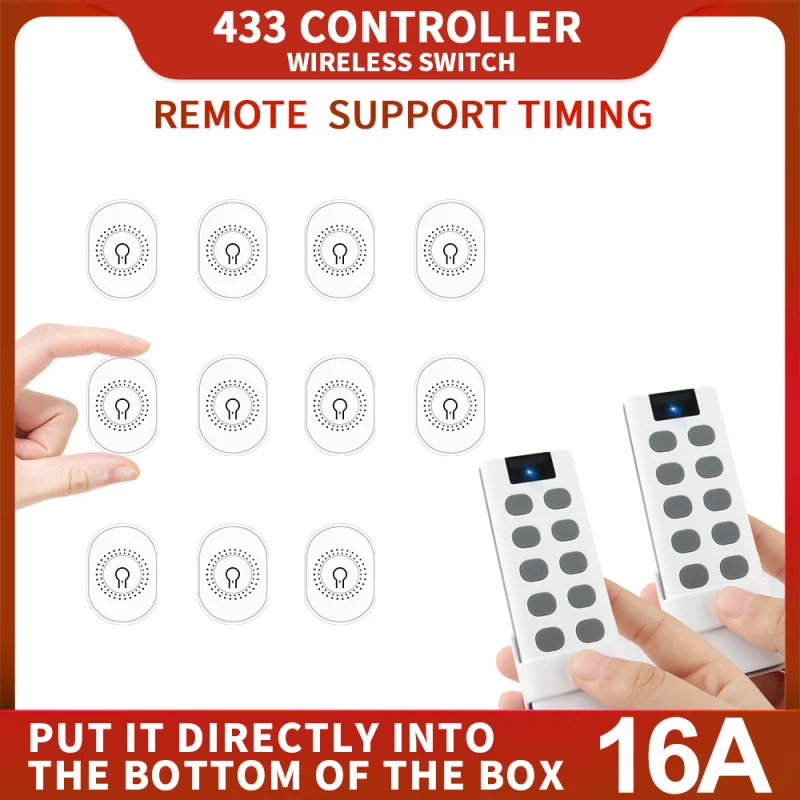 

Smart Switch 16A 433MHZ Two Way On-off Device Timer Switch 220v Wifi Remote Mini Smart Home Wireless Timing Function Switch