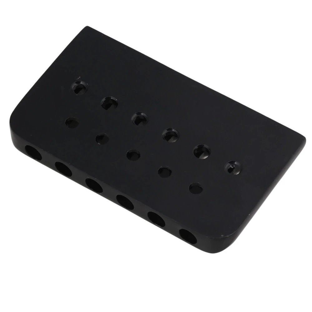 Черный фиксированный седловой мост твердого хвоста для электрогитары с 6