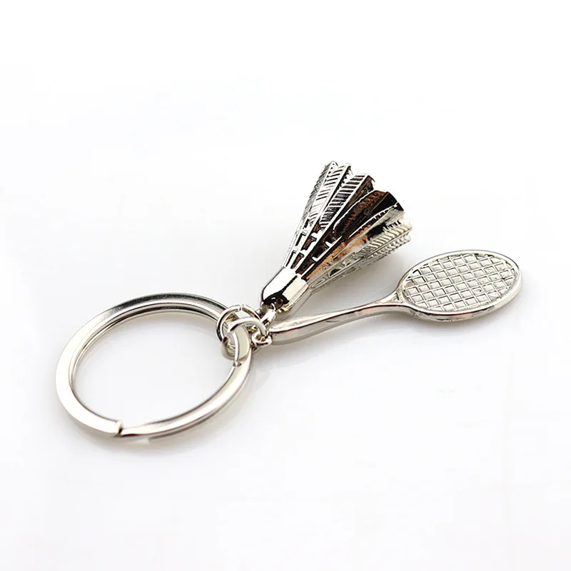 

Fashion Sports Creative Gifts Men Women Badminton Shuttlecock Keychains Sports Keyrings Souvenirs