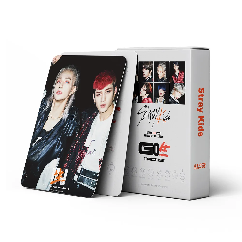 

54Pcs/Set 2021 Kpop Stray Kids New Album GO LIVE LOMO Cards Photocard Photo For Fans Collection