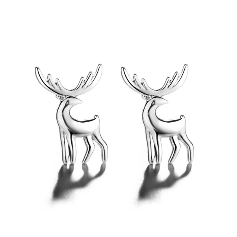 2019 Новое поступление горячая Распродажа Милу Lucky Лось серьги-гвоздики в виде