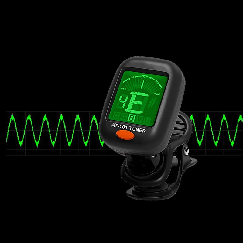 

Digital Chromatic LCD Clip Type Electric Tuner Fits for Bass Guitar Ukulele Violin XR-Hot