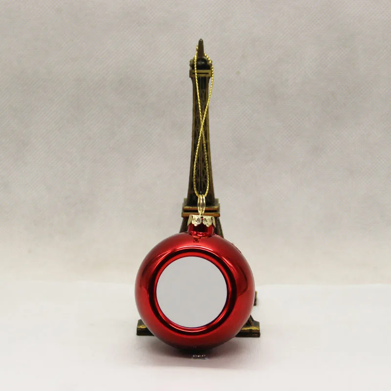 Free Shipping 24pcs/lot Diameter 6cm  Blank Sublimation Christmas Ball Decoration for Transfer Printing Heat Press DIY Gifts